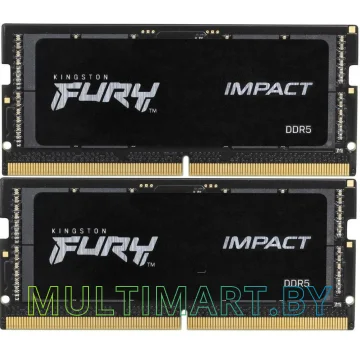 Оперативная память Kingston FURY Impact 2x16GB DDR5 SODIMM PC5-44800 (KF556S40IBK2-32)